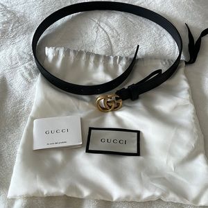 Rarely used (Authentic mini women’s Gucci belt) size 75